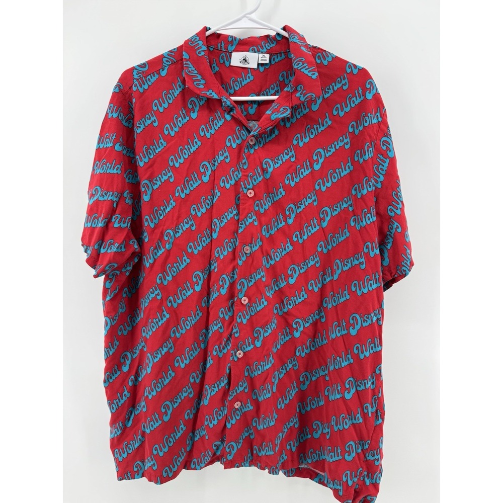 Walt Disney World Men's Button Down Short Sleeve Men's‎ XL Disney Parks